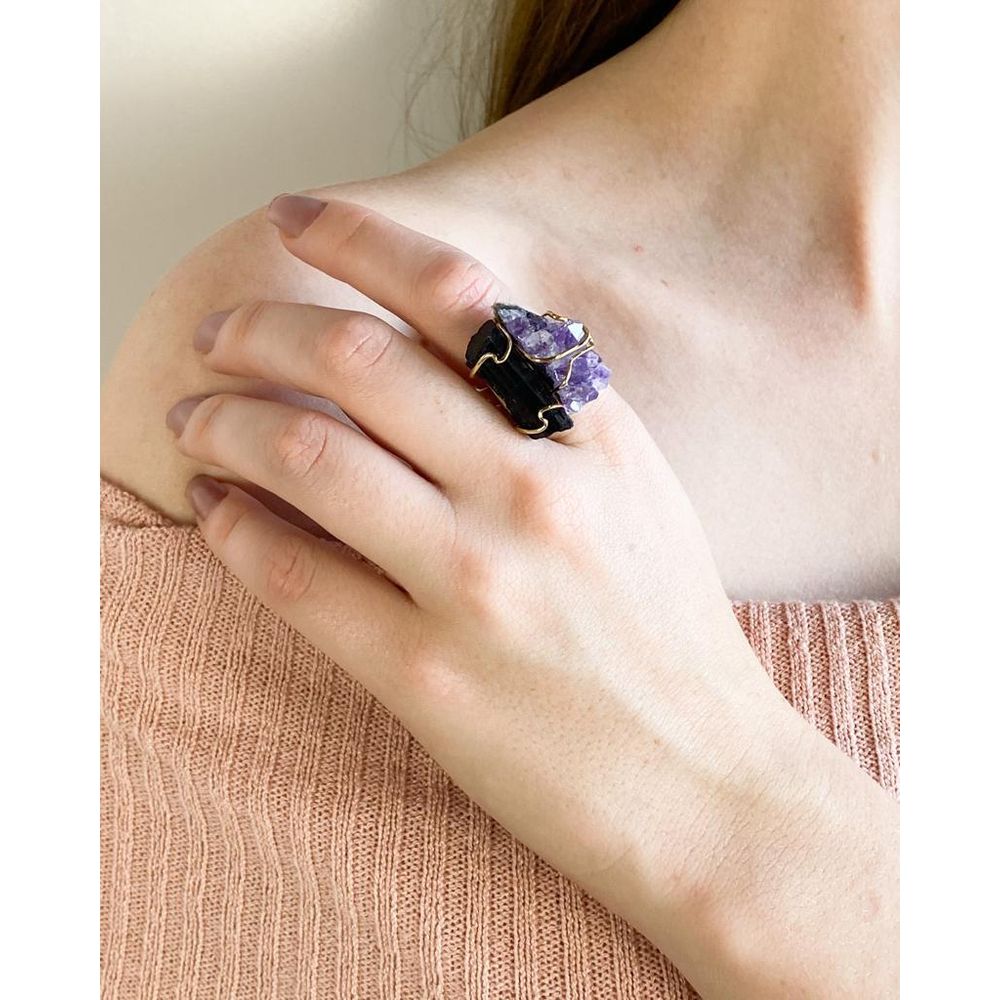Anel-Drusa-Ametista-com-Turmalina-negra-ajustavel-banho-ouro